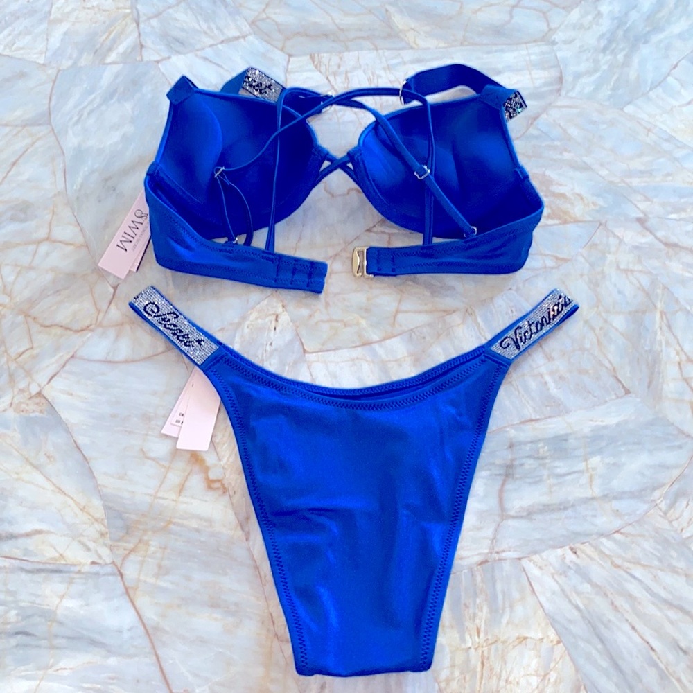 2 Pc Set 32B + Small Victoria's Secret  BOMBSHELL BIKINI Small Bottoms Set - Picture 7 of 13